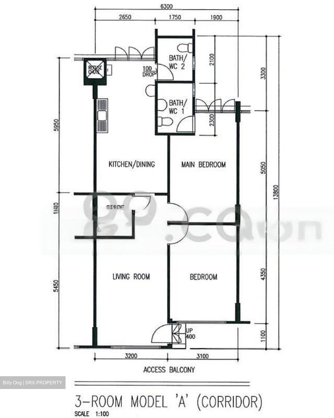 Blk 275 275 TAMPINES STREET 22 (Tampines), HDB 3 Rooms #460723931